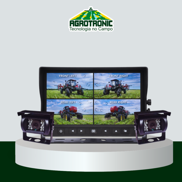 KIT MONITOR DE VÍDEO AGRICOLA (IP67) COM 2 CÂMERAS